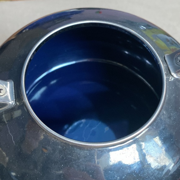 Vintage Chantal Tea Pot Kettle Whistling Stovetop Onyx Black Stainless Steel !! - Picture 10 of 14